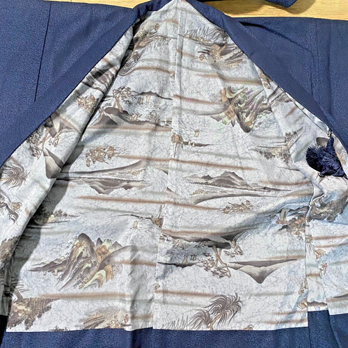 Kimono Jinbei japonés vintage altura 53,14 pulgadas ancho 26,37 pulgadas usado - Imagen 18 de 18