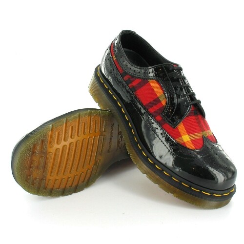 1460 mcmarten tartan leather boots