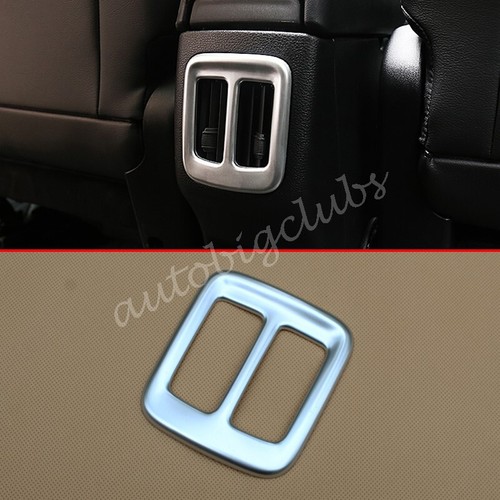 For Jeep Compass 2017-2021 Matte Chrome Armrest Rear AC Vent Cover Trims Parts - Foto 1 di 6
