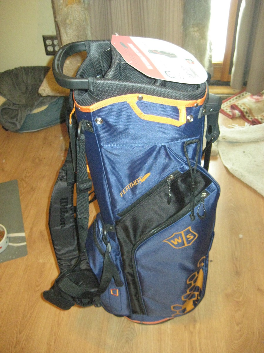 BRAND NEW Wilson Feather stand bag Blue / Orange | eBay
