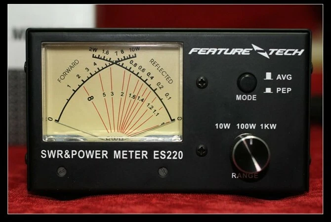 ES220 V2 SWR Meter Leistungsmesser 1000W VHF/UHF Dual Band 140-480MHz AVG/PEP Meter - Bild 4 von 4