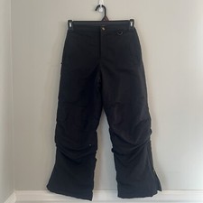 Lands End Kids Snow Ski Pants Winter Grow-A Longs Unisex Sz 12 Black Snowboard