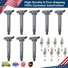 8PCS Ignition Coil+Spark plug For LS460 GX460 LS600h Toyota Sequoia Tundra UF507