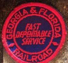 Vintage Georgia & Florida Railroad Patch Fast Dependable Service