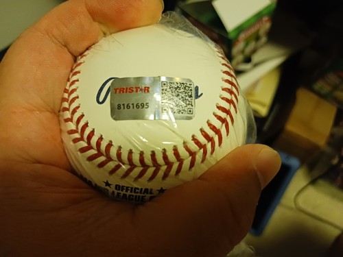 Stan Bahnsen signed AUTO OMLB w/ 1968 AL ROY inscription TRISTAR hologram Expos - Picture 2 of 2