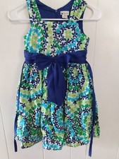 Emily West Girls Dress Embellished Summer Floral Size 8