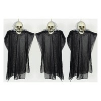 3X Sensenmann HÄNge Figur Dekoration Halloween Karneval Puppe Skelett Deko Party
