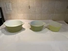 Pyrex Nesting Bowl Set Of 3 Avocado 473 474B 475B