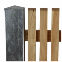 5X Zaun- Torpfosten Vz Zum Einbetonieren 1500X100X100X3Mm, 103589; TorsäUlen