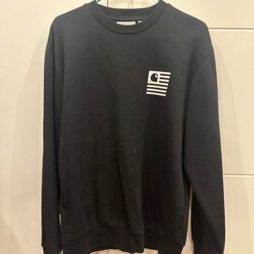 Carhartt State Sports Crewneck (Black) - Men's Small - Picture 2 of 3