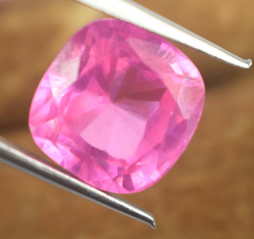 15,10 ct/12 mm Kissen Natur Afghanistan Rosa Kunzit Edelstein Zertifiziert C655 - Bild 5 von 9