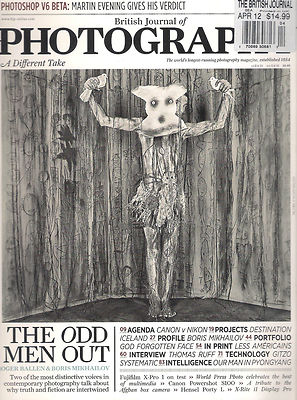 BRITISH JOURNAL of PHOTOGRAPHY April 2012 Roger Ballen Boris Mikhailov Thomas Ru