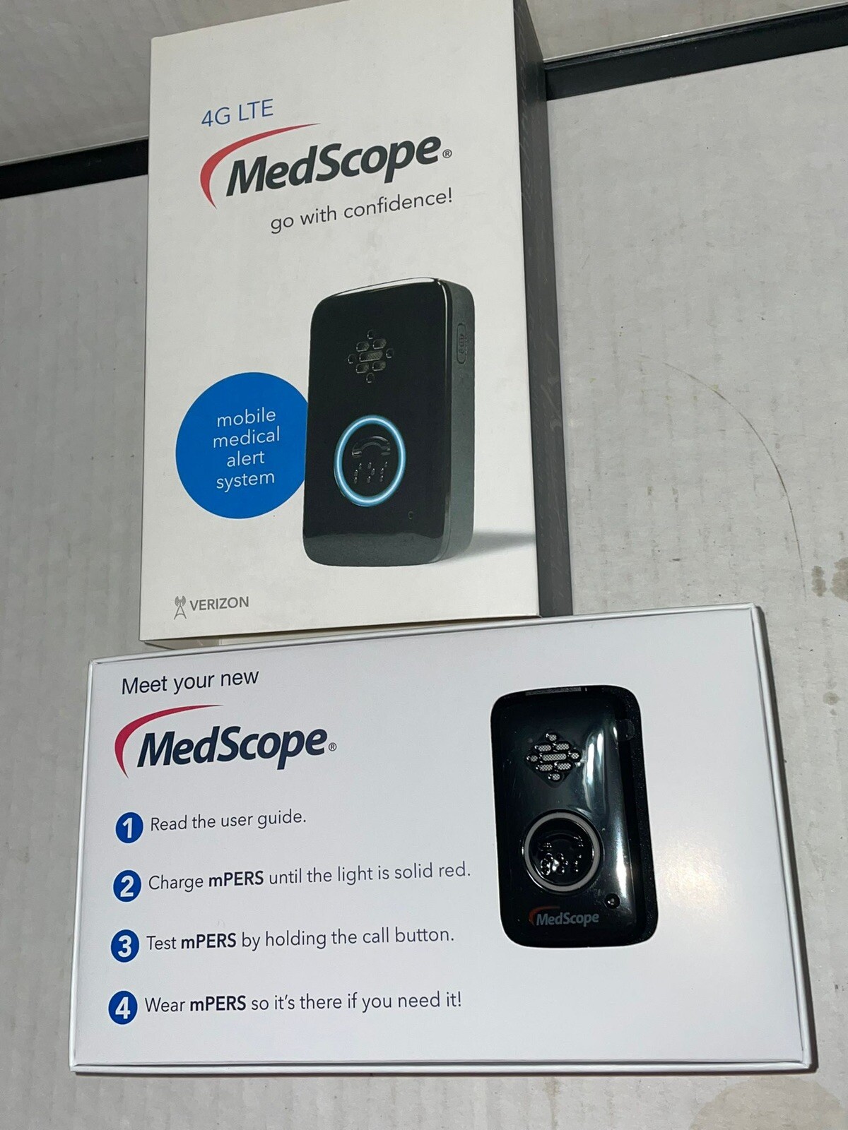 MedScope Mobile Medical Alert System 4G LTE PERS Wearable 911 Locate