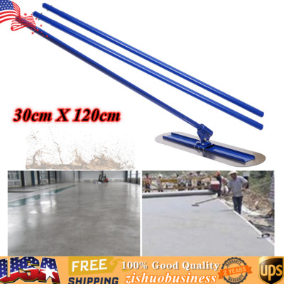 Bull Float Concrete Float 48 x 12 Concrete Tool Trowel 3 Handle 1.8M Finish