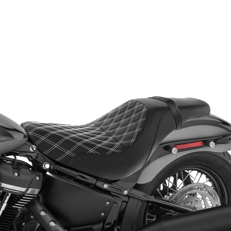 Asiento de conductor pasajero apto para Harley Street Bob Softail Heritage Classic 18-2023 Foto 3 de 4