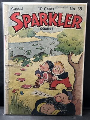 Sparkler Comics #35 United Features Comic 1944 Golden Age Missing CF
