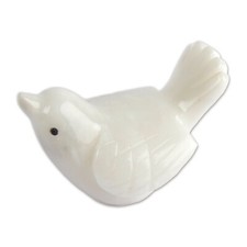 Onyx marble white 3" Dove ornament gift boxed NEW