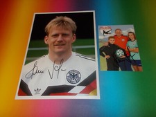 Hans Dorfner DFB Bayern Munich signed autograph 20x28 photo + postcard