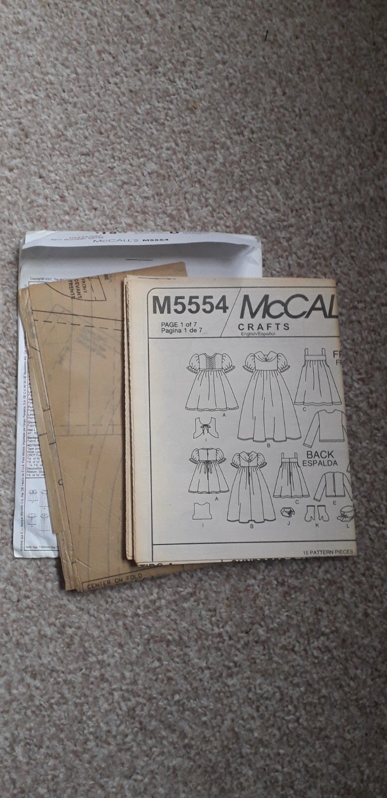 Pattern M5554 Mccalls 18