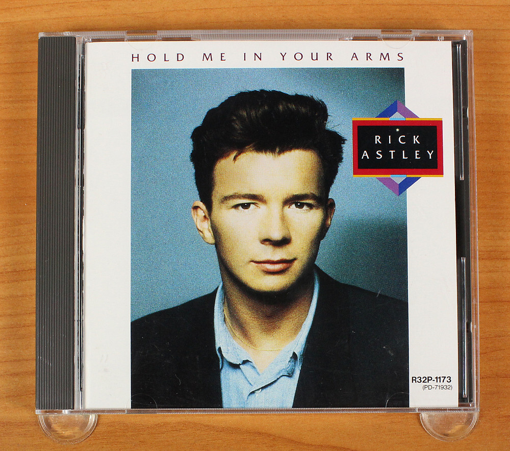 Rick Astley - Hold Me In Your Arms CD (Japan 1988 RCA) R32P Rick Astley - Hold Me In Your Arms CD (Japan 1988 RCA) R32P