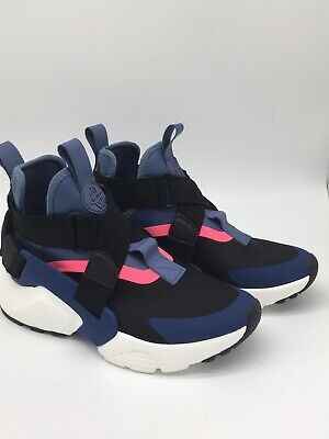 nike huarache womens black and pink