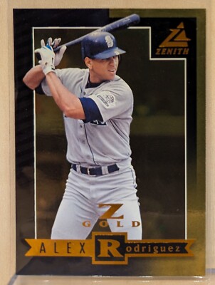 1998 Pinnacle Zenith GOLD #16 Alex Rodriguez RARE FOIL PARALLEL