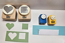 4 MCGILL CRAFTIVITY PUNCHES 2 LARGE SHAPES 2 SMALL CORNER