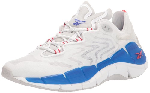 Reebok Unisex Zig Kinetica II Sneaker H02745 White/Pure Grey/Bright Cobalt