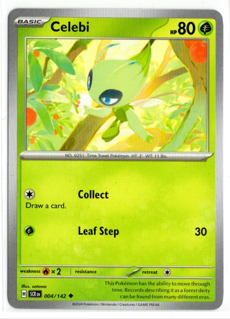 Pokemon Stellar Crown 004/142 Celebi | eBay