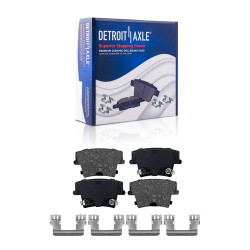 8pc Front Rear Drilled Brake Rotors Ceramic Brake Pads for Dodge Charger Magnum - Picture 4 of 8