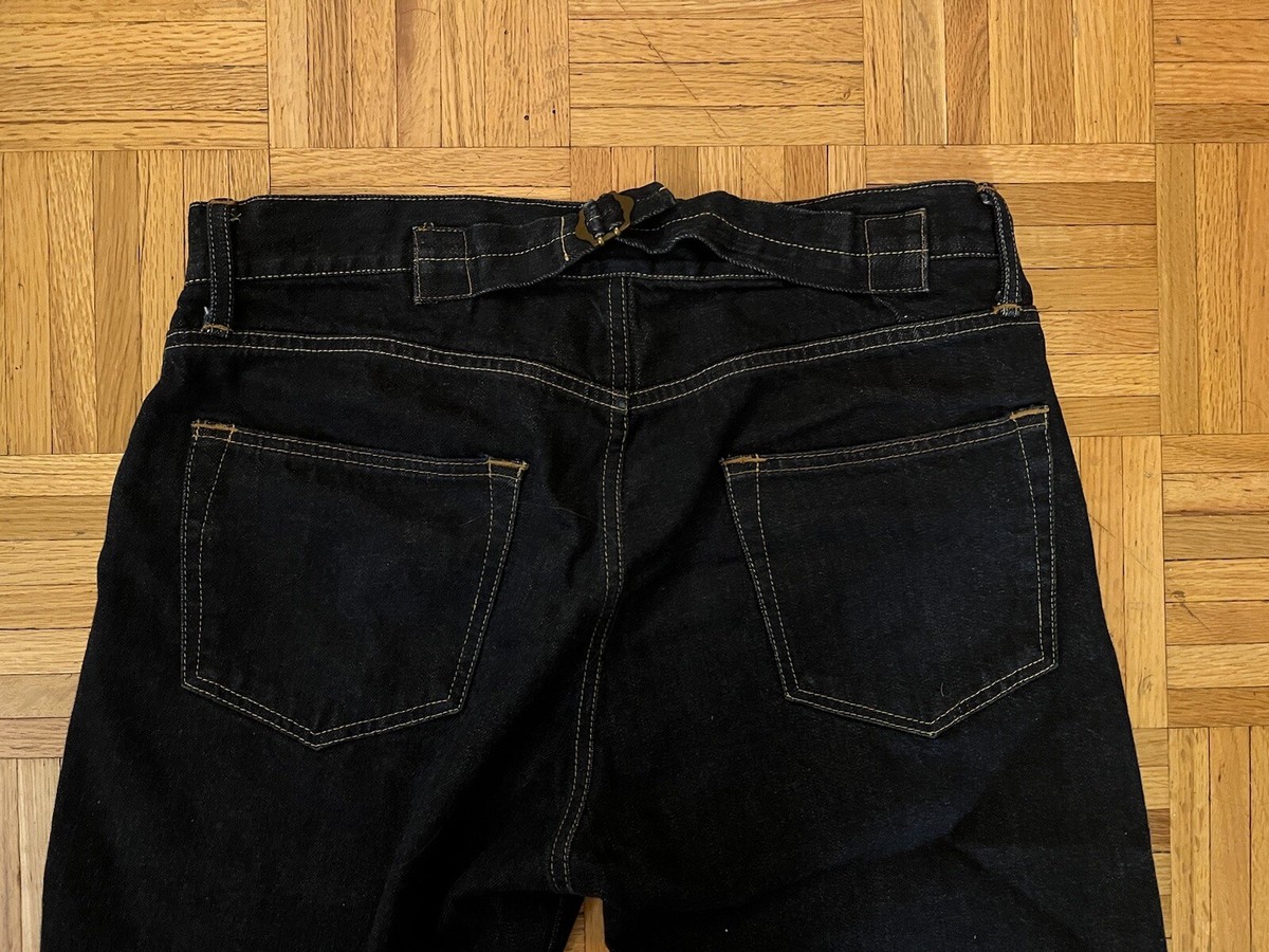 J. Press York Street Jeans w/Back Buckle, Raw Denim Selvedge, Japanese, Like RRL View 3