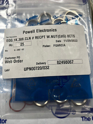 EGG.1K.308.CLN LEMO Circular Push Pull Connectors FIXED RECEPTACLE NUT FIXING 