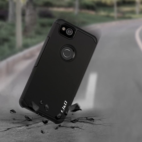 J&D Heavy Duty Dual Layer Hybrid Shock Proof Case For Google Pixel 2 Case Bumper - Picture 6 of 7