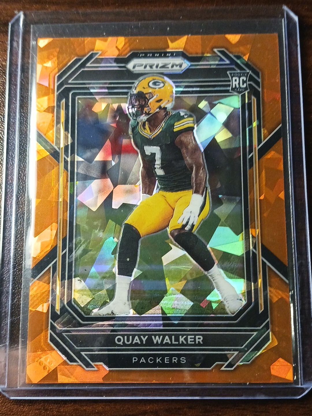 2022 Panini Prizm - Rookies Orange Ice Prizm #373 Quay Walker (RC)