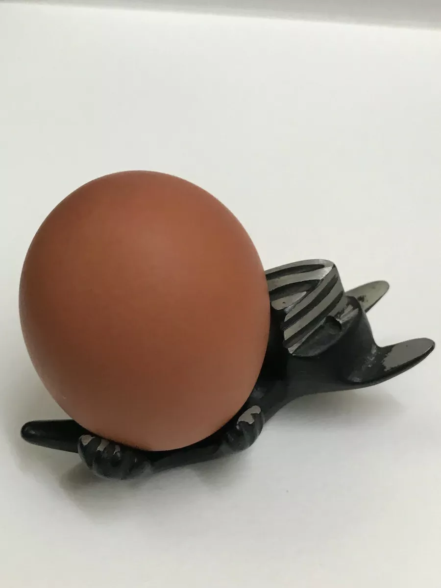 Walter Bosse Egg Cup Scotty Dog Schnauzer Aluminum