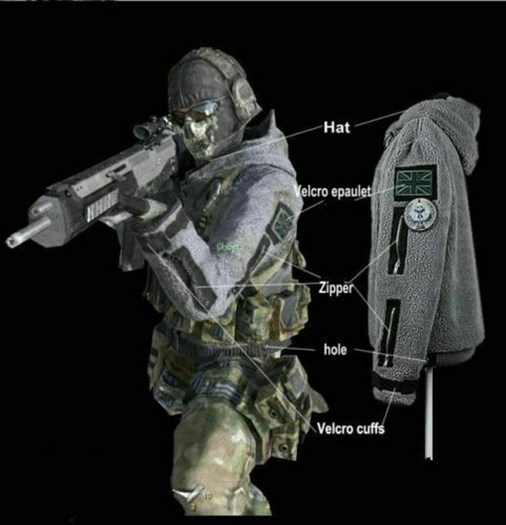 Game Call of Duty 6 cosplay costume jacket ghost sweater uniform Ghost coat