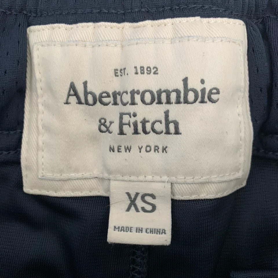 Abercrombie and Fitch 短裤男式 XS 蓝色网眼运动休闲休闲拉裤 — 第 2/4 张图片