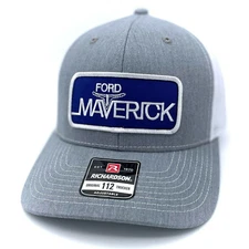 Ford Maverick Truck Vintage Patch Hat - Richardson 112 Trucker Cap