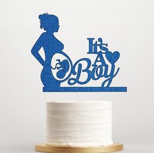 It's A Boy Cake Topper, Baby Shower Topper, Gender Reveal Party Cake Decorations
