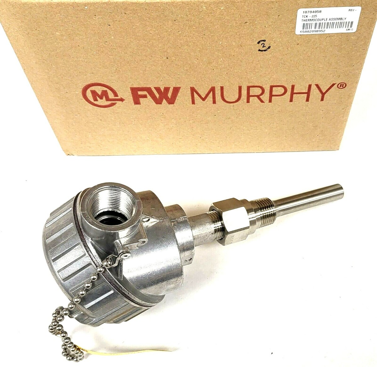 NEW FW MURPHY TCK-225 10704058 STAINLESS STEEL THERMOCOUPLE