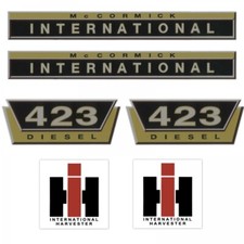 IHC International 423 Diesel Gold Groß - Traktor Schlepper Aufkleber Klebefolie
