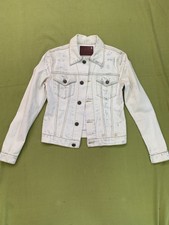 R13 Acid Wash Trucker Jacket Rare Pre-owned |size Xs| Off White (made In Italy)