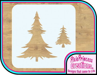 Weihnachten C Baum Kiefer Mylar Schablone Airbrush Sprühfarbe Wand Handwerk Kunst hübsch