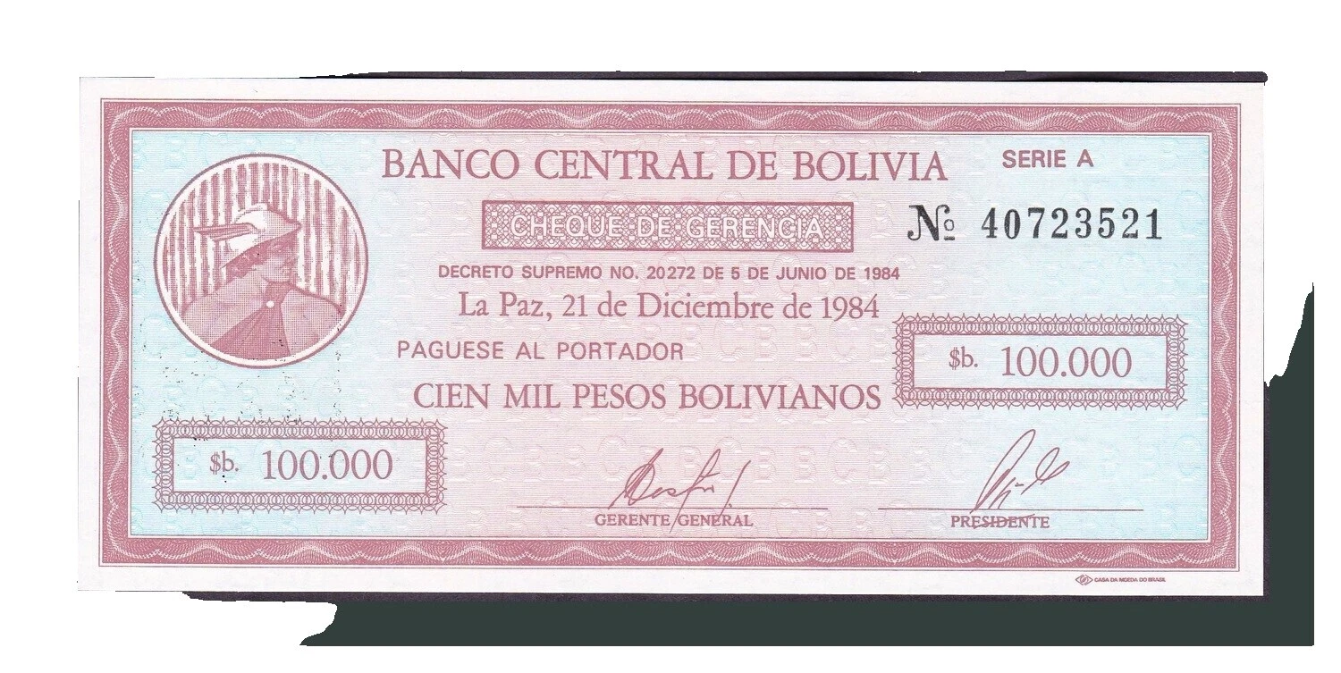 1984 South American Paper Money