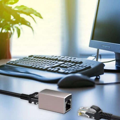 Rallonge réseau durable coupleur RJ45 RJ45 mâle vers femelle liaison haute vitesse - Photo 3/8