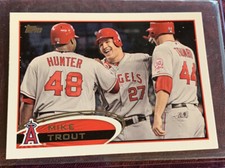 Mike Trout 2012 Topps SP RARE MINI Card # 446, Los Angeles Angels Superstar