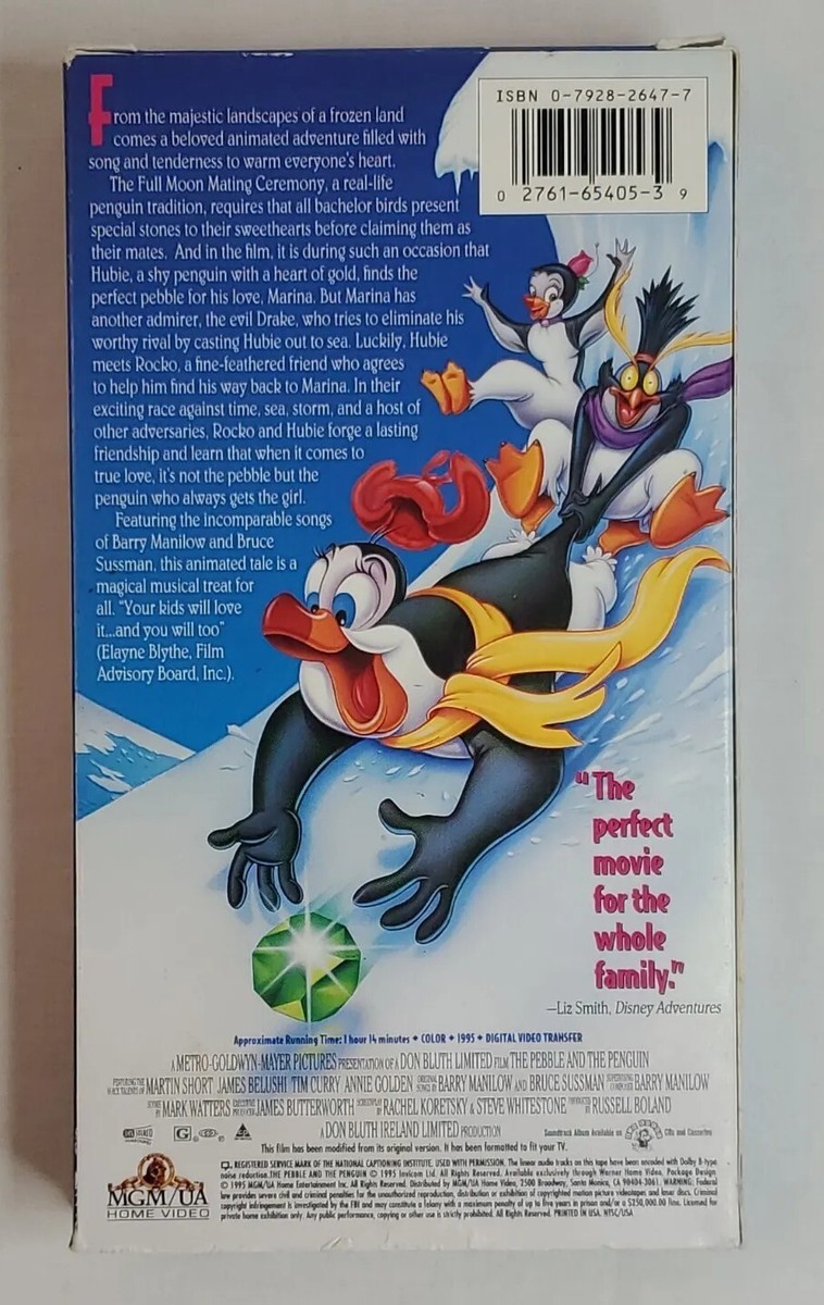Pebble and the Penguin VHS VCR Tape 74 Minute Movie
