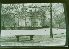 Dresden Zwinger Bank   um 1930 historisches  Negativ