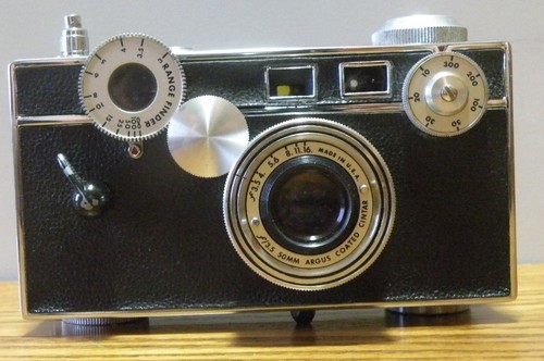 1949 Vintage Argus Coated Cintar Usado Cámara Telémetro Estuche de Cuero Original - Imagen 2 de 9