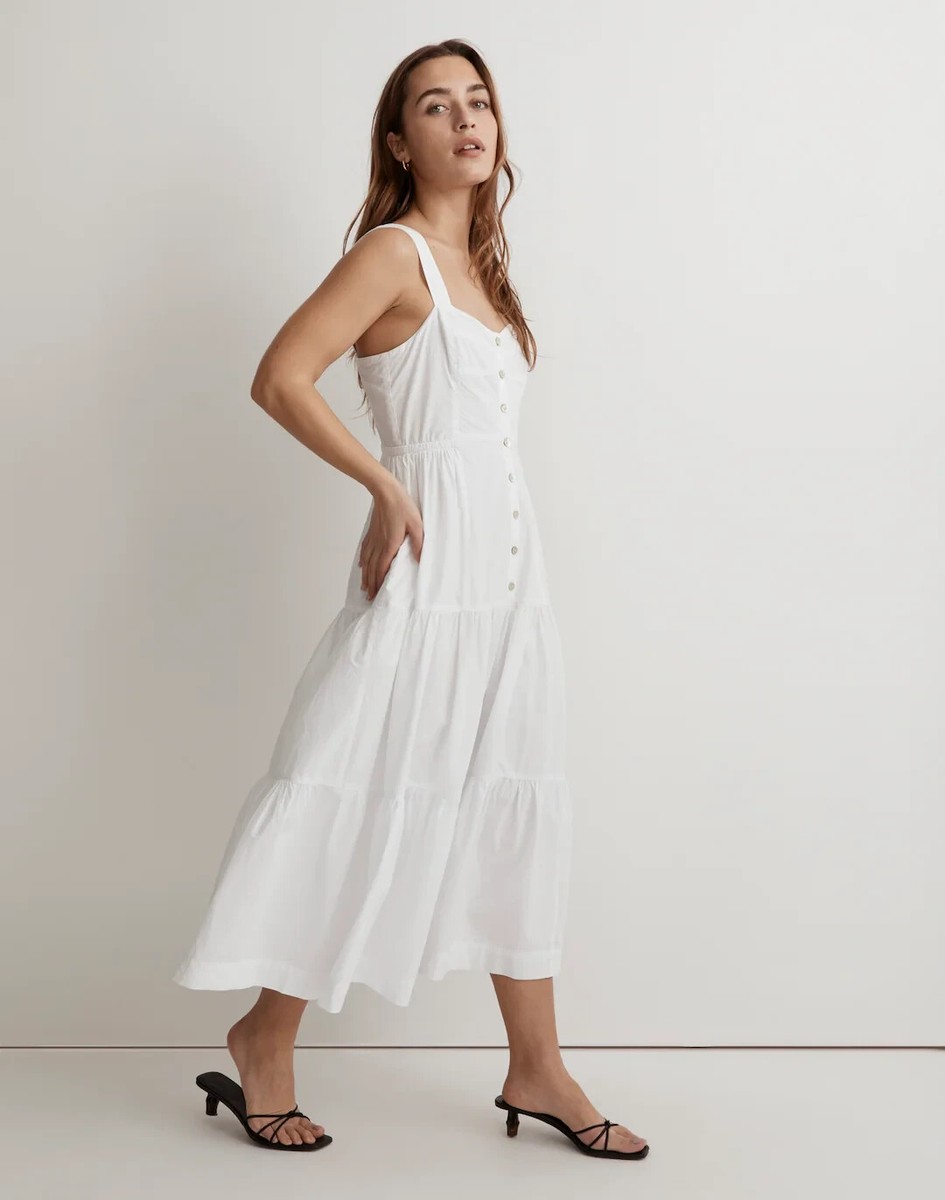 midi dress kekinian Una midi dress – Line & Dot